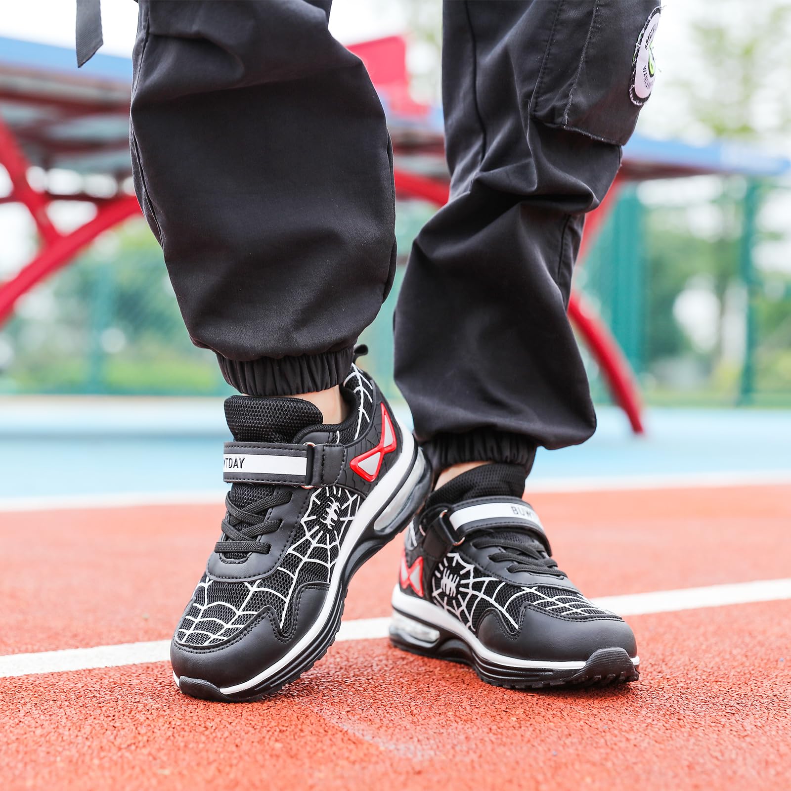 **Boys Girls Running Shoes - Lightweight Breathable Mesh Sneakers with Air Cushion for Walking, Tennis & Athletic Sports (Toddler/Little Kid/Big Kid) - Perfect for School, Playground & Daily Activities**