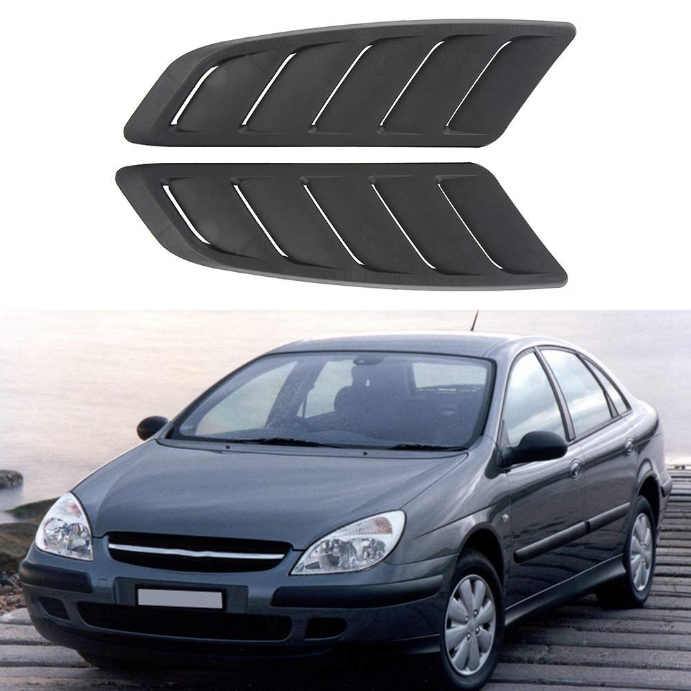 Universal Black ABS Bonnet Air Vent Cover - High Performance Car Intake Scoop Hood for Enhanced Airflow & Engine Cooling - Perfect for Car Modifications & Racing Upgrades