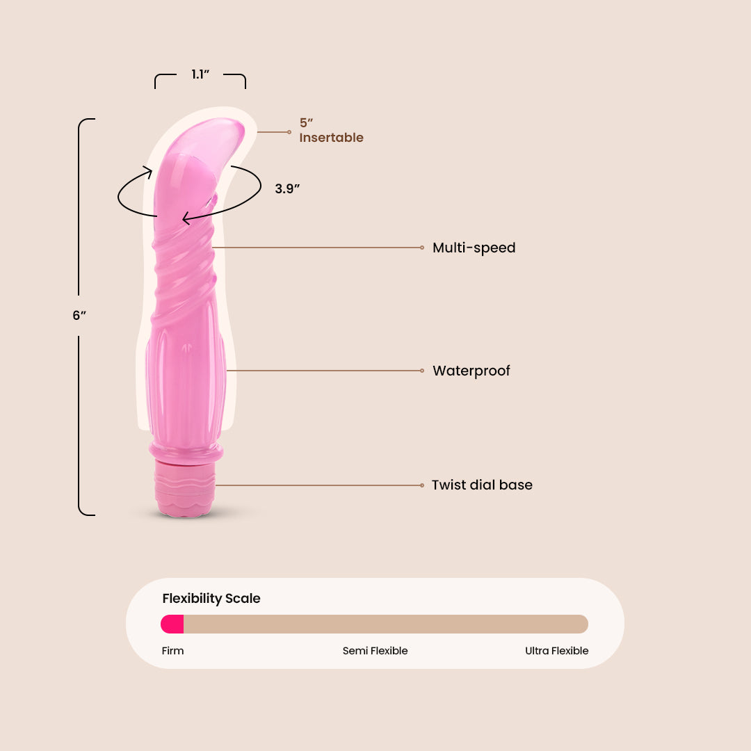 First Time® Softee Pleaser - Soft Removable Sleeve ABS Massager for Sensual Relaxation | Perfect for Couples & Solo Use in Bedroom or Spa