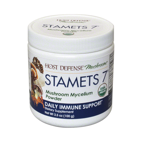 Premium Organic Stamets 7 Mushroom Powder - Immune Support & Brain Health Supplement | Vegan, Gluten-Free | Perfect for Smoothies, Coffee & Wellness Routines