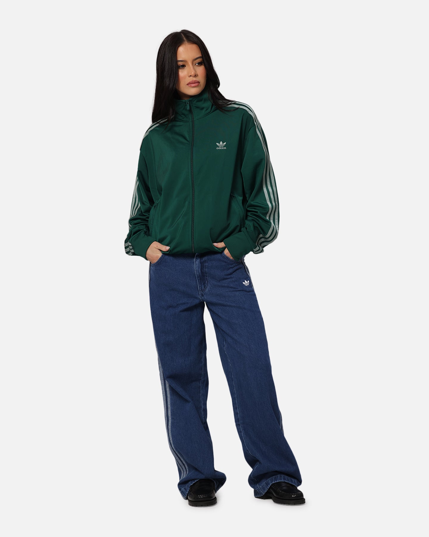 Adidas Firebird Track Jacket for Men & Women - Lightweight Green Windbreaker with Zipper for Running, Gym & Outdoor Sports