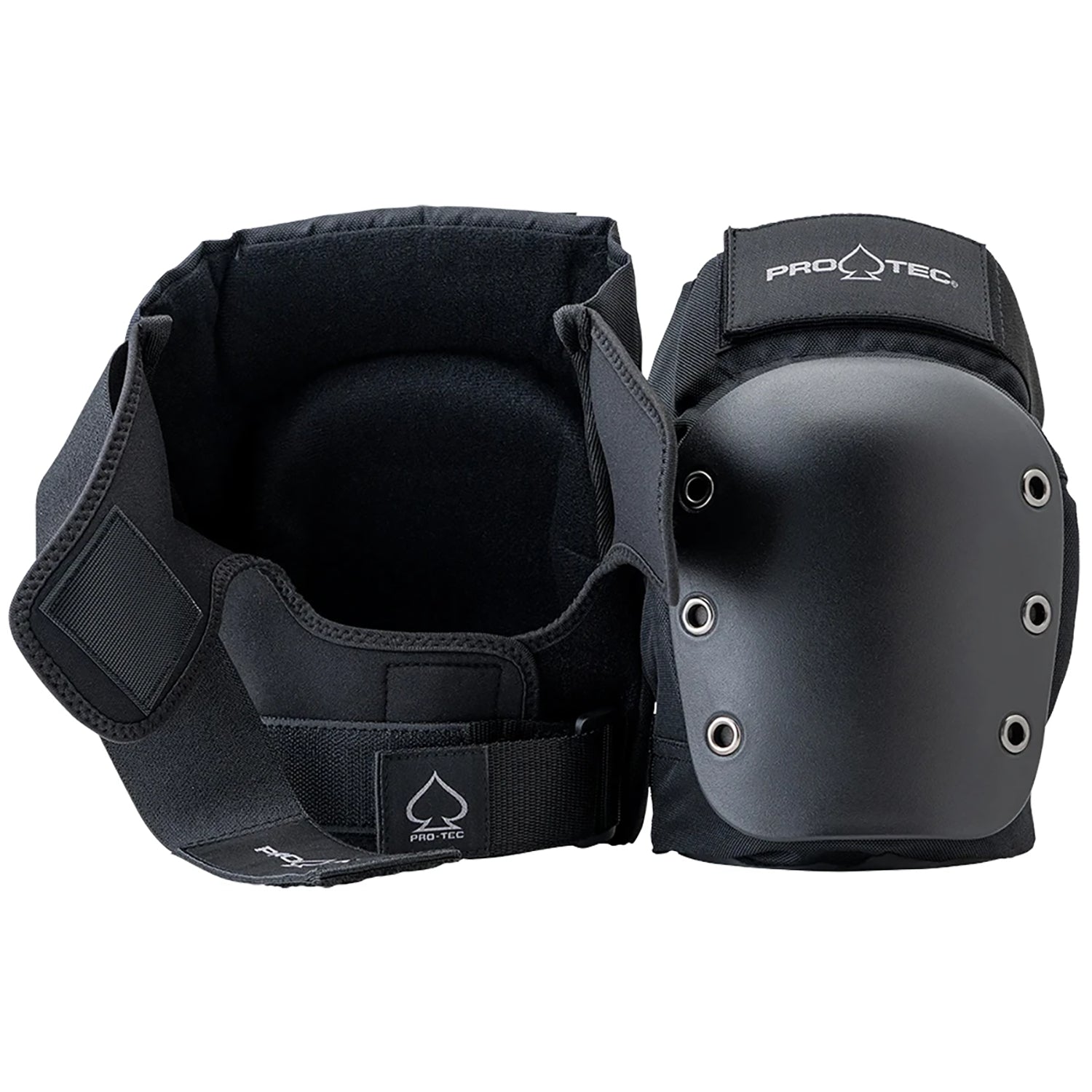 Pro Tec Open Back Street Knee Pads - Protective Gear for Skateboarding, BMX & Rollerblading - Durable Knee Protection for Extreme Sports & Outdoor Activities