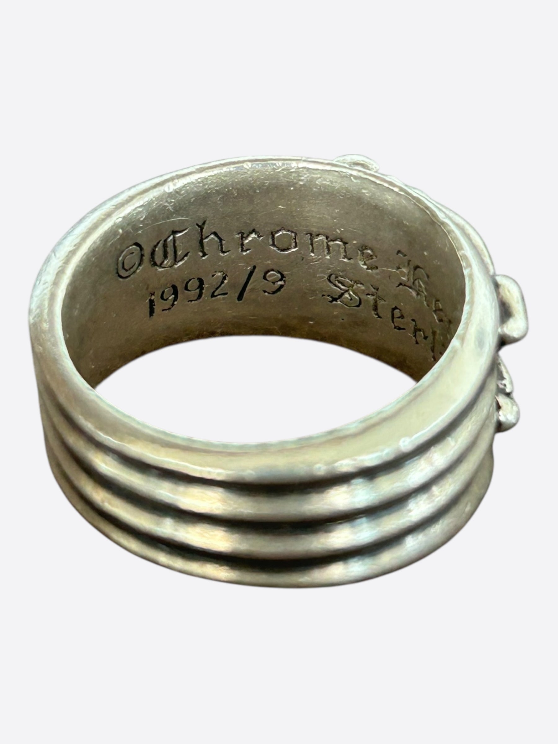 Chrome Hearts Sterling Silver & Diamond Dagger Ring for Men - Gothic Punk Jewelry for Everyday Wear & Special Occasions