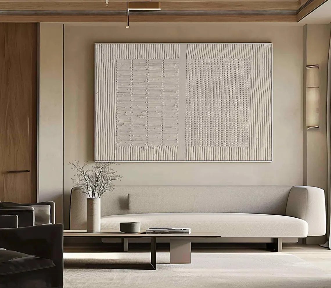 Abstract Tranquility Art Painting #WS260 - Modern Wall Decor for Living Room, Bedroom & Office - Handmade Canvas Artwork for Home Decoration