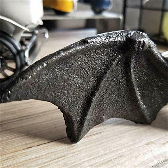 Halloween Bat Cast Iron Wall Art - Gothic Outdoor Decor for Patio, Garden & Halloween Party Decorations | Spooky Home & Yard Decoration