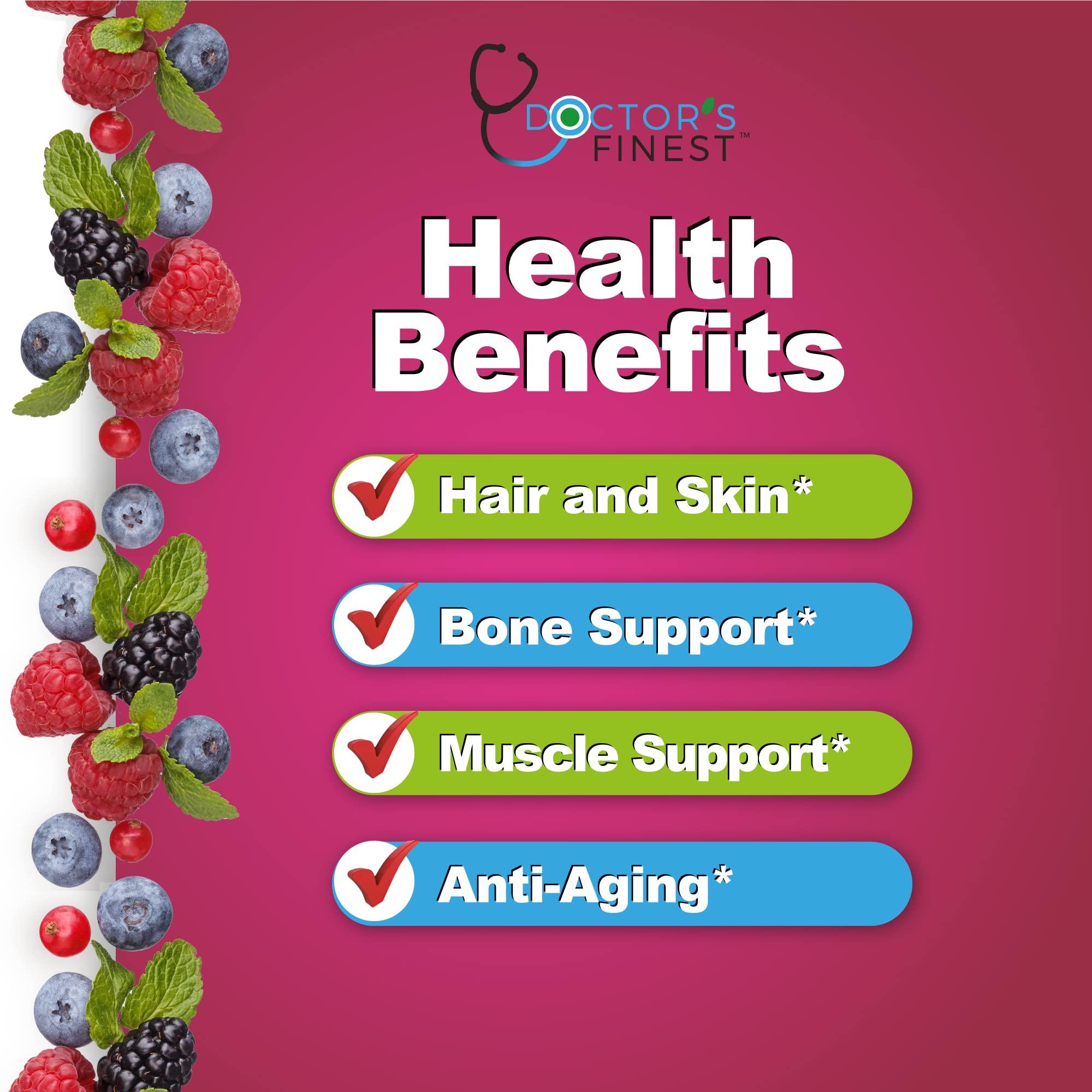 Collagen and Biotin 10000mcg Gummies - Vegan, Non-GMO, Gluten-Free Hair Skin & Nails Supplement with Natural Raspberry Flavor (90 Count) - Promotes Hair Growth & Healthy Skin - Perfect for Daily Beauty Routine & On-the-Go Wellness