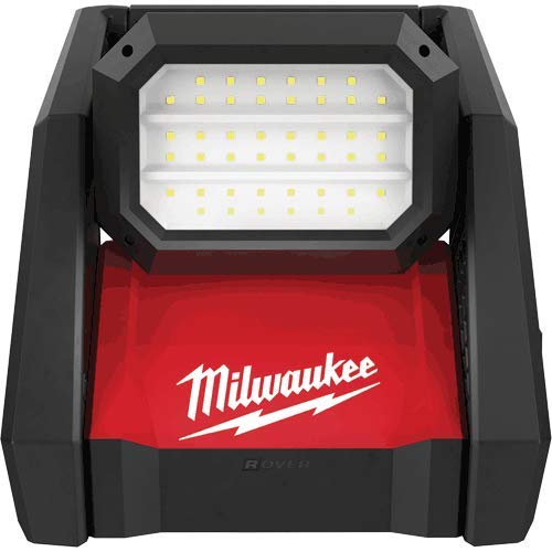 Milwaukee M18 Rover Dual Power Flood Light - Cordless LED Work Light, Bare Tool (No Battery/Charger) - Perfect for Construction Sites, Emergency Repairs & Outdoor Camping
