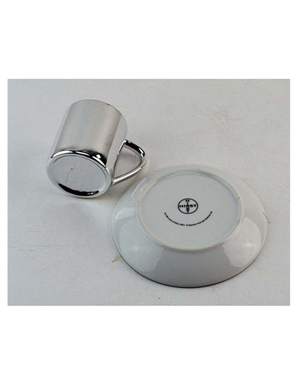 Premium HIRST Anamorphic Espresso Cups Set of 6 - Unique Distorted Design Coffee Mugs for Home, Office & Cafe Use