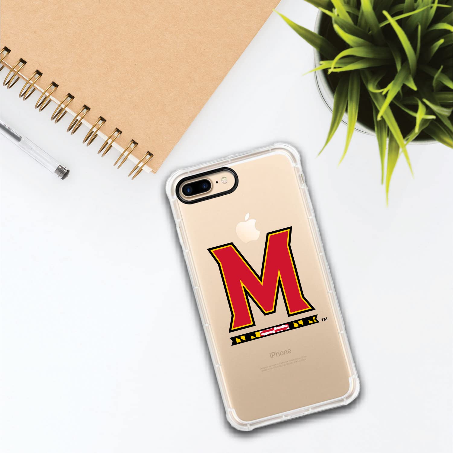 OTM Essentials University of Maryland Terps Tough Edge Protective Phone Case - Durable Shockproof Cover for iPhone & Samsung (College Campus, School Spirit, Everyday Use)