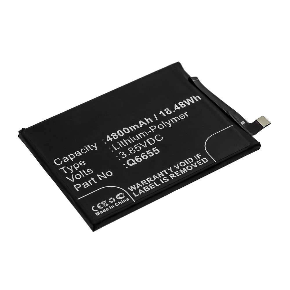 Synergy Digital Replacement Battery for HTC Q6655 - 4800mAh Li-Polymer 3.85V Cell Phone Battery | Long-Lasting Power for HTC Smartphones | Perfect for Travel, Work & Everyday Use