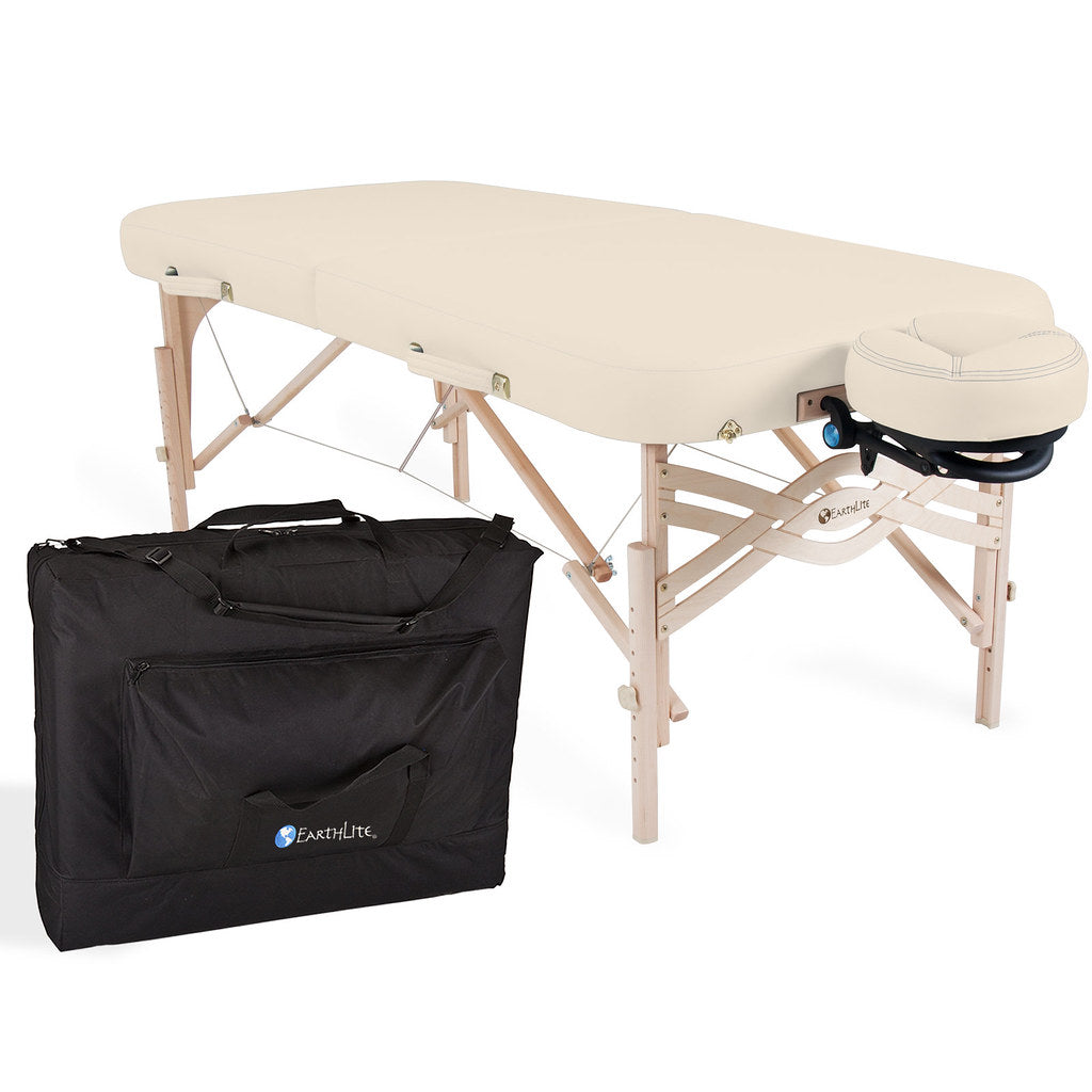 Earthlite Spirit Portable Massage Table Package - Half Reiki/Half Standard - Professional Massage Therapy Table for Home & Spa Use