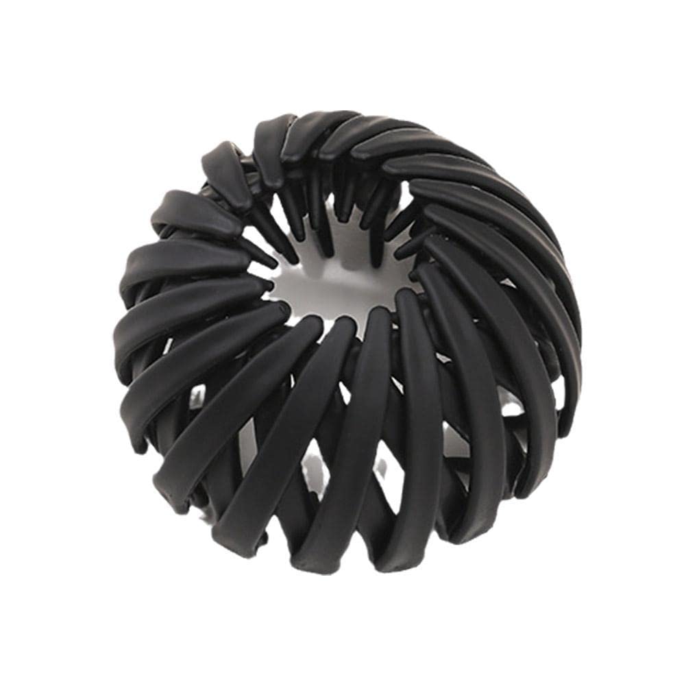 Bun Maker Clip - Bird Nest Shaped Hair Claw Clamps, Expandable Ponytail Hairpin & Curling Iron Hair Accessories for Women & Girls - Perfect for Updos, Ponytails & Styling (D)