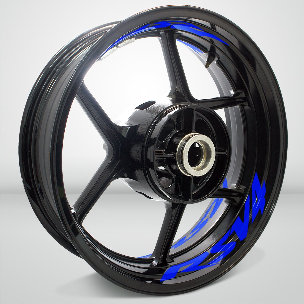 High-Quality Stickman Vinyl Gloss Blue Motorcycle Rim Tape Sticker - Compatible with Aprilia RSV4 - Perfect for Customizing Bike Wheels & Enhancing Style