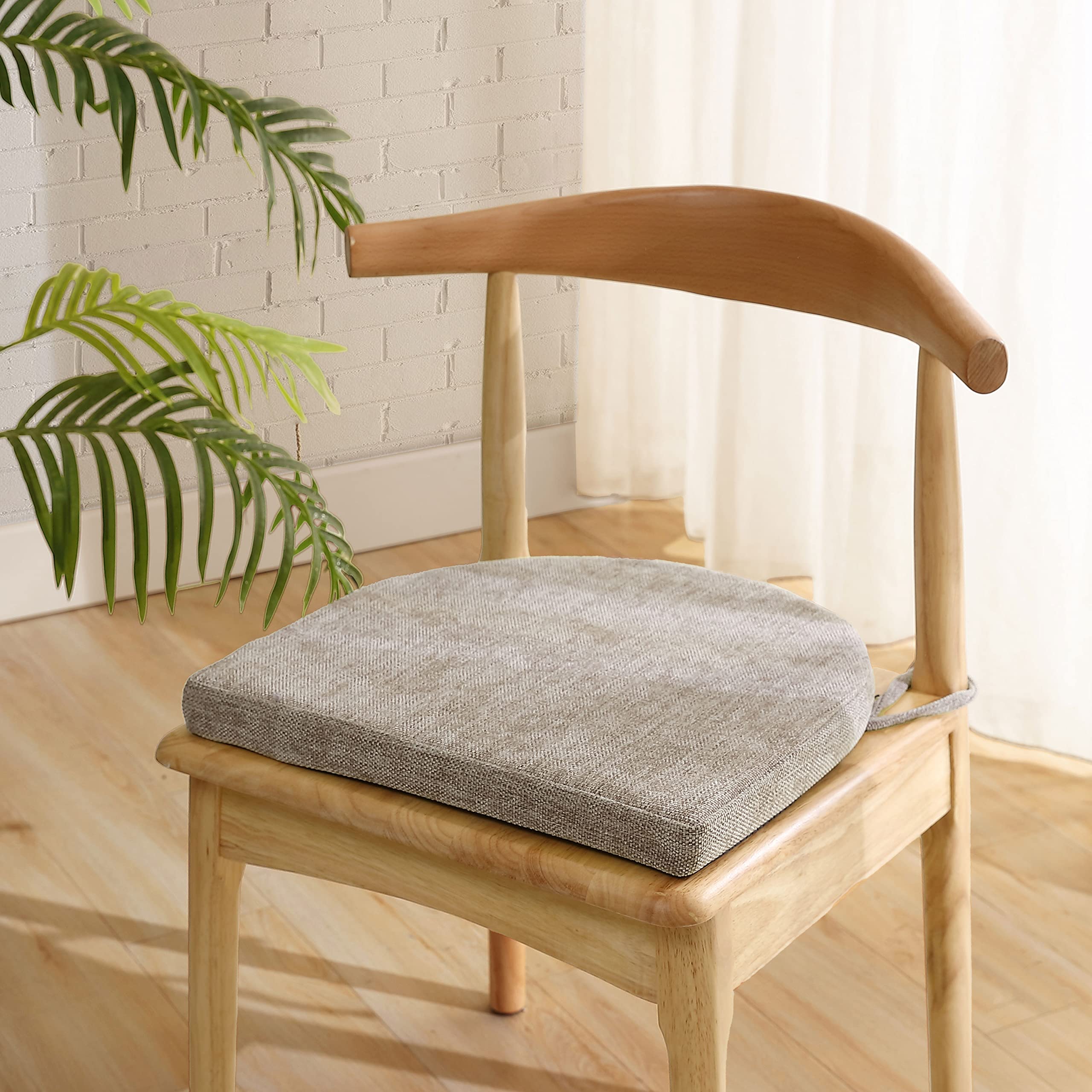 Sweet Home Collection Chair Cushions - 100% High Density Memory Foam Seat Pads (17