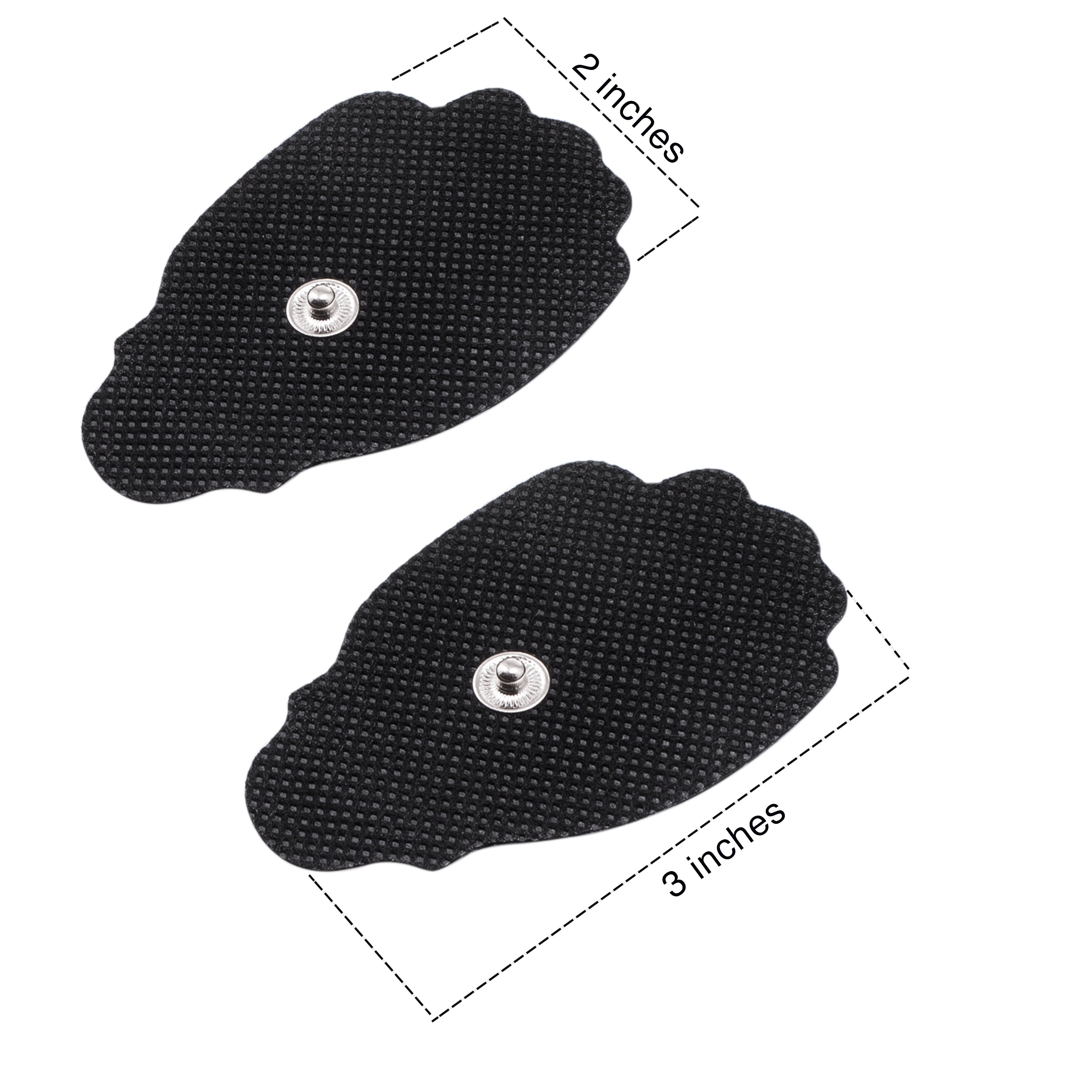 10 Pads (5 Pairs) TENS Unit Electrode Replacement Pads - Snap-on Electrodes with Wire Holder for Pain Relief - Perfect for Muscle Therapy, Back Pain, and Physical Rehabilitation