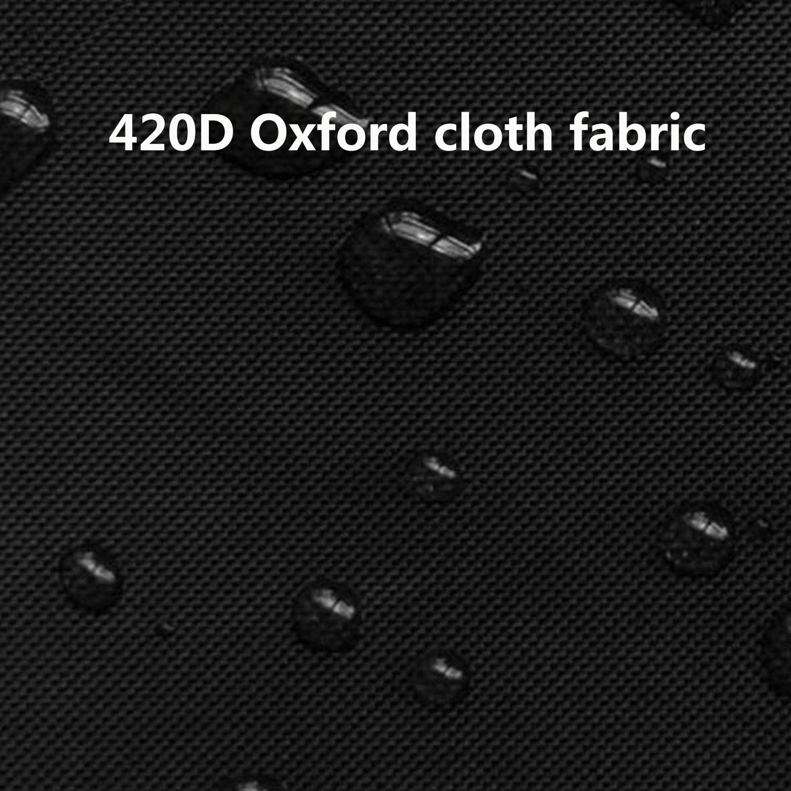 Heavy Duty 90x38 Inch Round Waterproof Garden Table Cover - 420D Oxford Fabric, UV Resistant Patio Furniture Protection for Outdoor Use - Perfect for Picnics, BBQs, and Backyard Gatherings