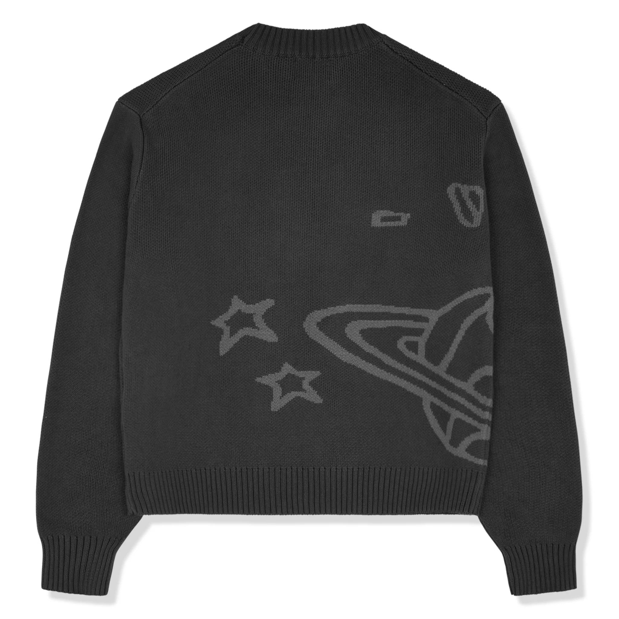 Broken Planet Midnight Black Knit Sweatshirt | Cozy Pullover for Men & Women | Perfect for Casual Wear, Street Style & Winter Fashion