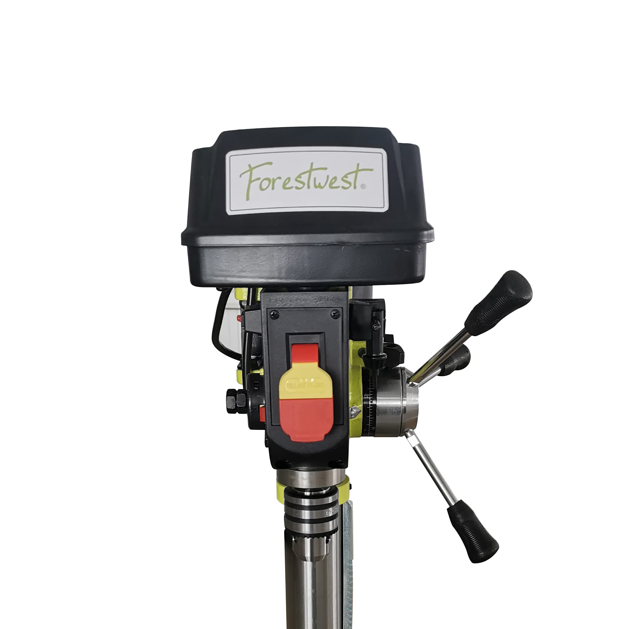 10-Inch Benchtop Drill Press 3.4 Amps 5-Speed with Laser Alignment & LED Light - Perfect for Woodworking, Metalworking, and DIY Home Projects