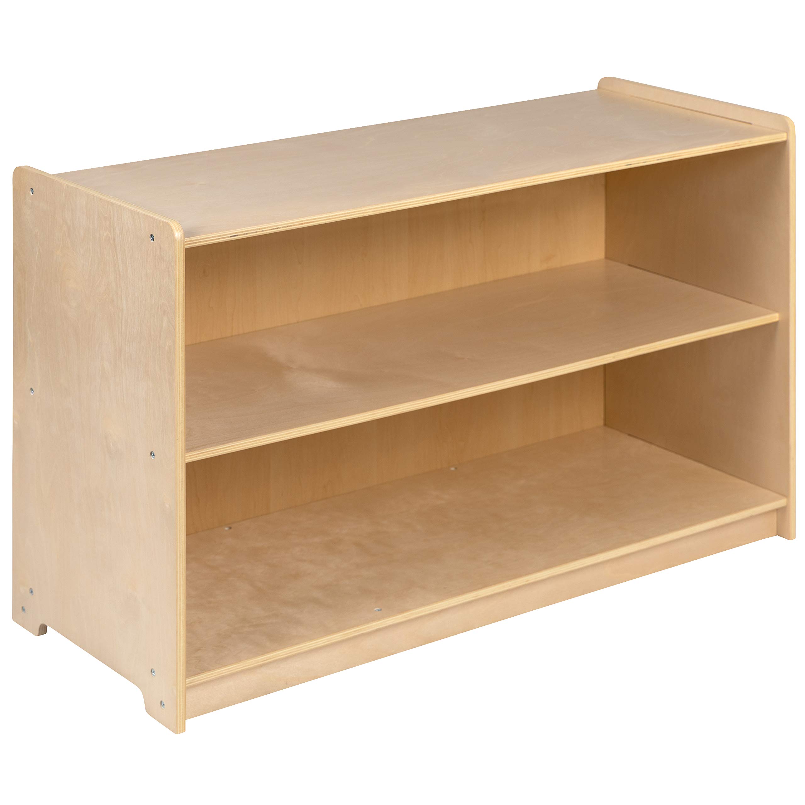 EMMA + OLIVER Wooden 2-Section School & Classroom Storage Cabinet - Organizer for Books, Supplies, Toys | Perfect for Teachers, Homeschooling & Office Organization