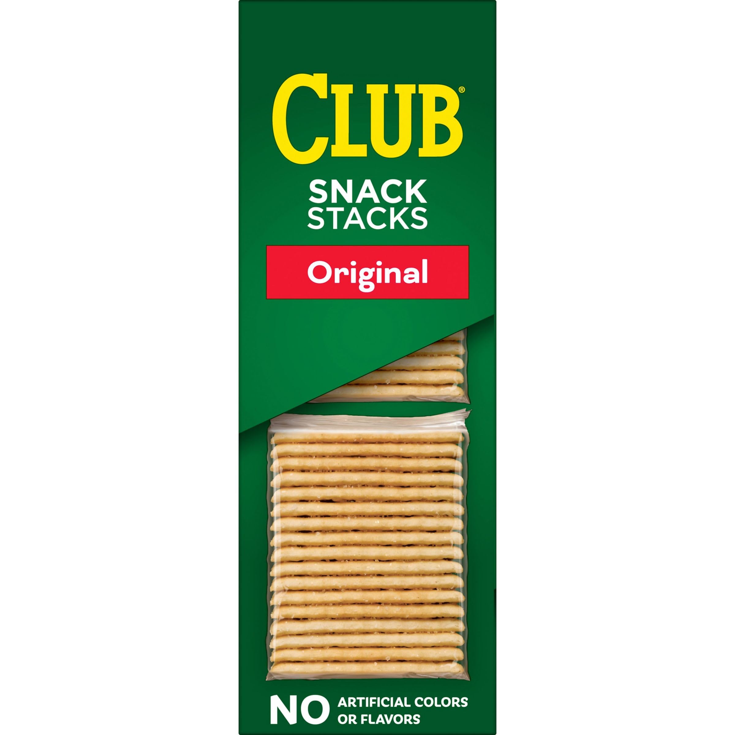 Club Snack Stacks Original Crackers - 12.5oz Box (6 Stacks) | Crunchy Lunch Snacks & On-the-Go Treats for School, Office or Road Trips