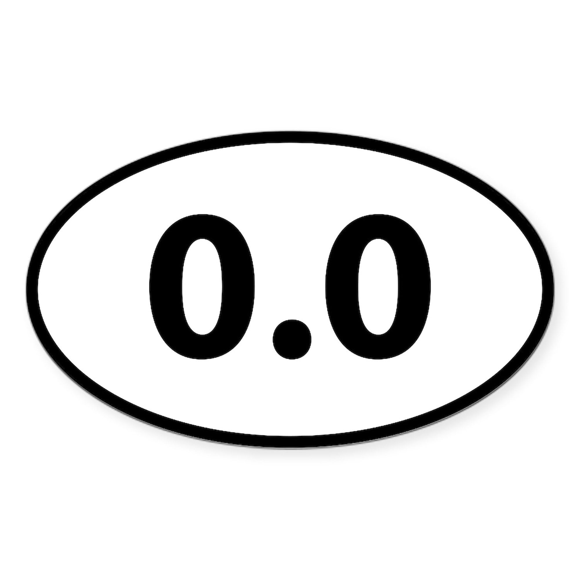 No Running Oval Car Bumper Sticker - Perfect for Vehicles & Laptops