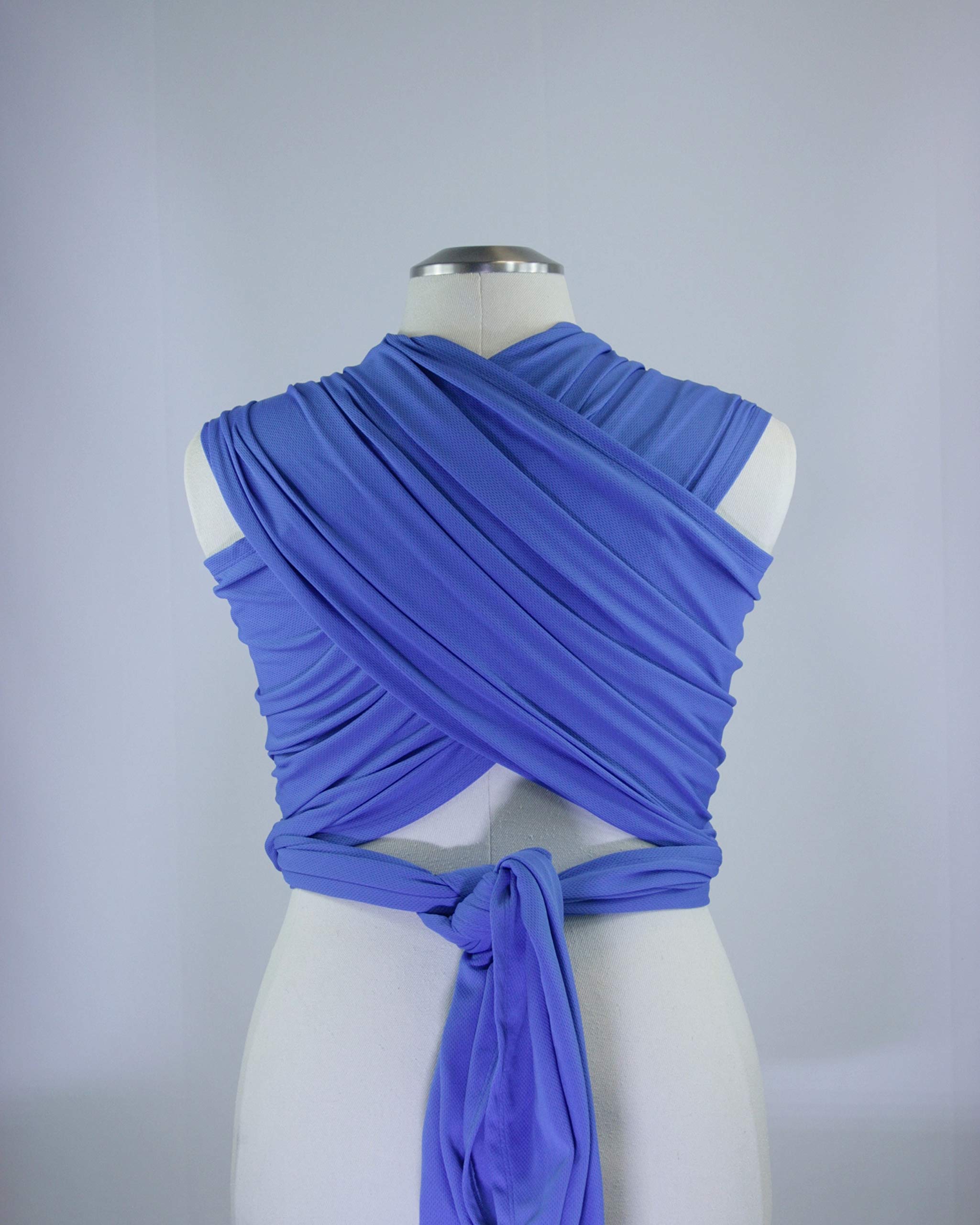 Beachfront Baby Everyday Wrap Baby Carrier - Marina Blue, One Size, Made with Repreve Recycled Water Bottles, Water-Friendly & Moisture-Wicking - Perfect for Newborns, Infants & Toddlers, Ideal for Hiking, Shopping & Daily Errands