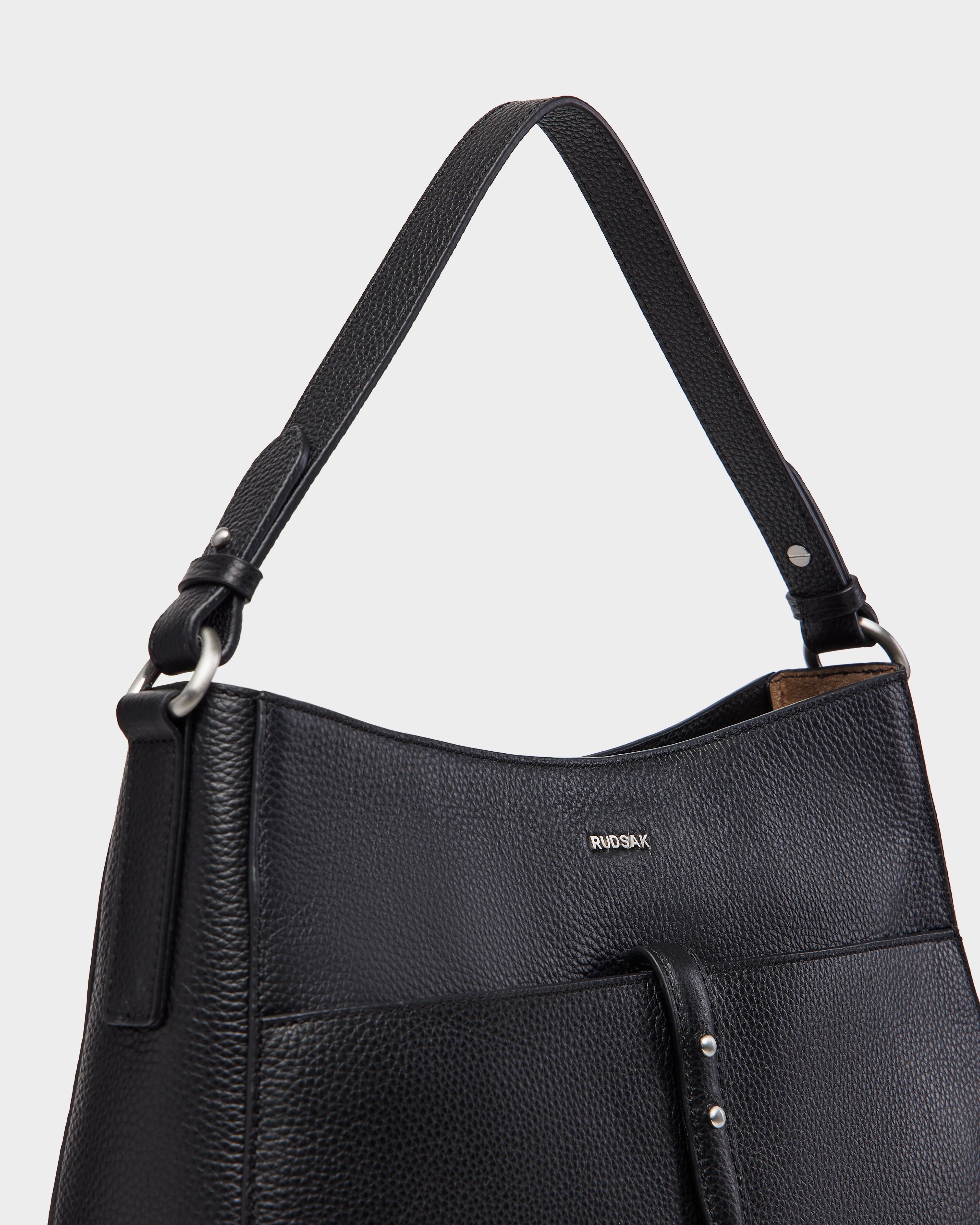 MATISSA L325002 Black Leather Crossbody Bag for Women - Stylish & Durable Everyday Purse for Work, Travel & Shopping