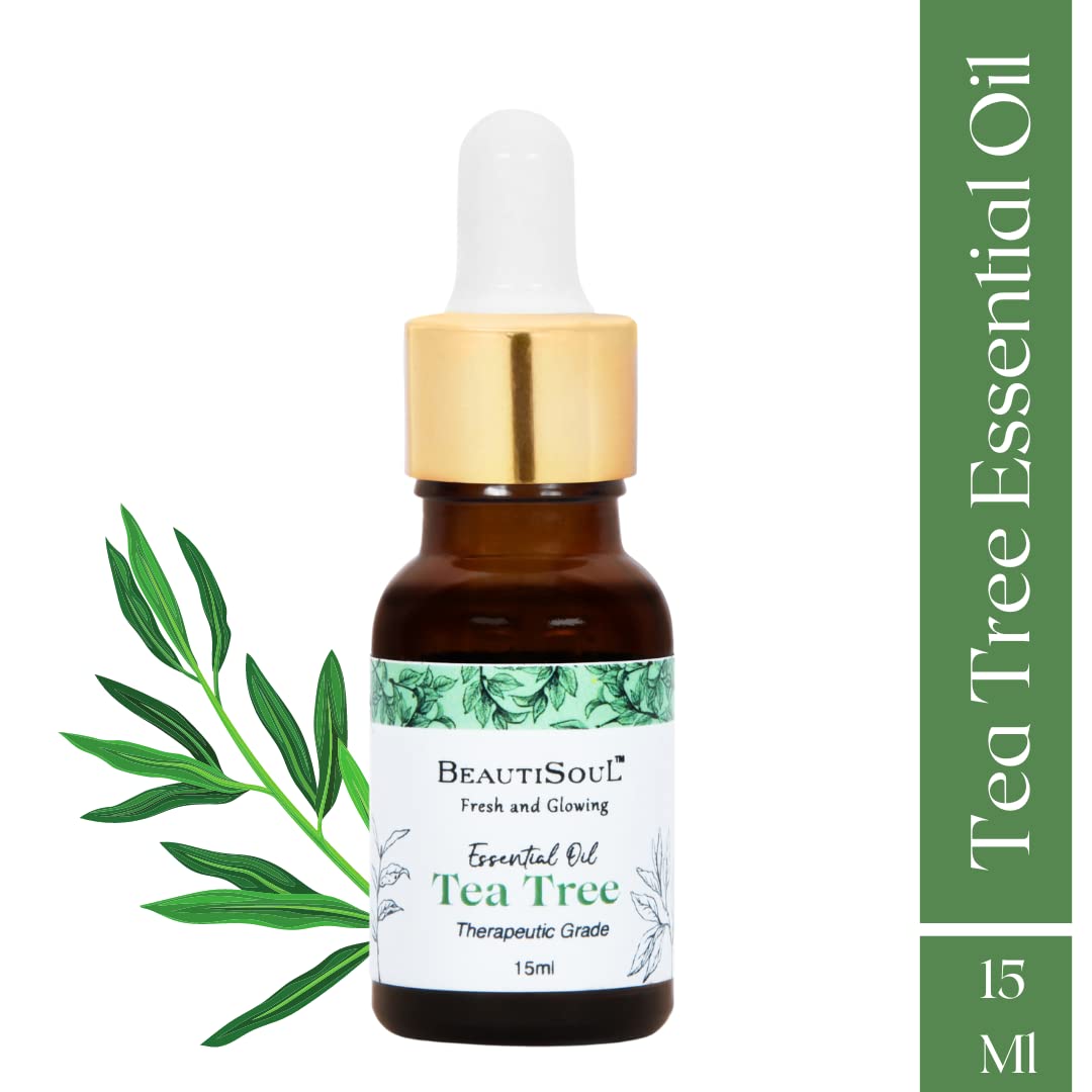 100% Pure USDA Certified Organic Tea Tree Essential Oil for Acne, Dandruff & Aromatherapy | Undiluted Natural Skin Care & Hair Treatment | Therapeutic Grade Essential Oil (15ml) | Perfect for DIY Beauty, Scalp Care & Home Diffuser