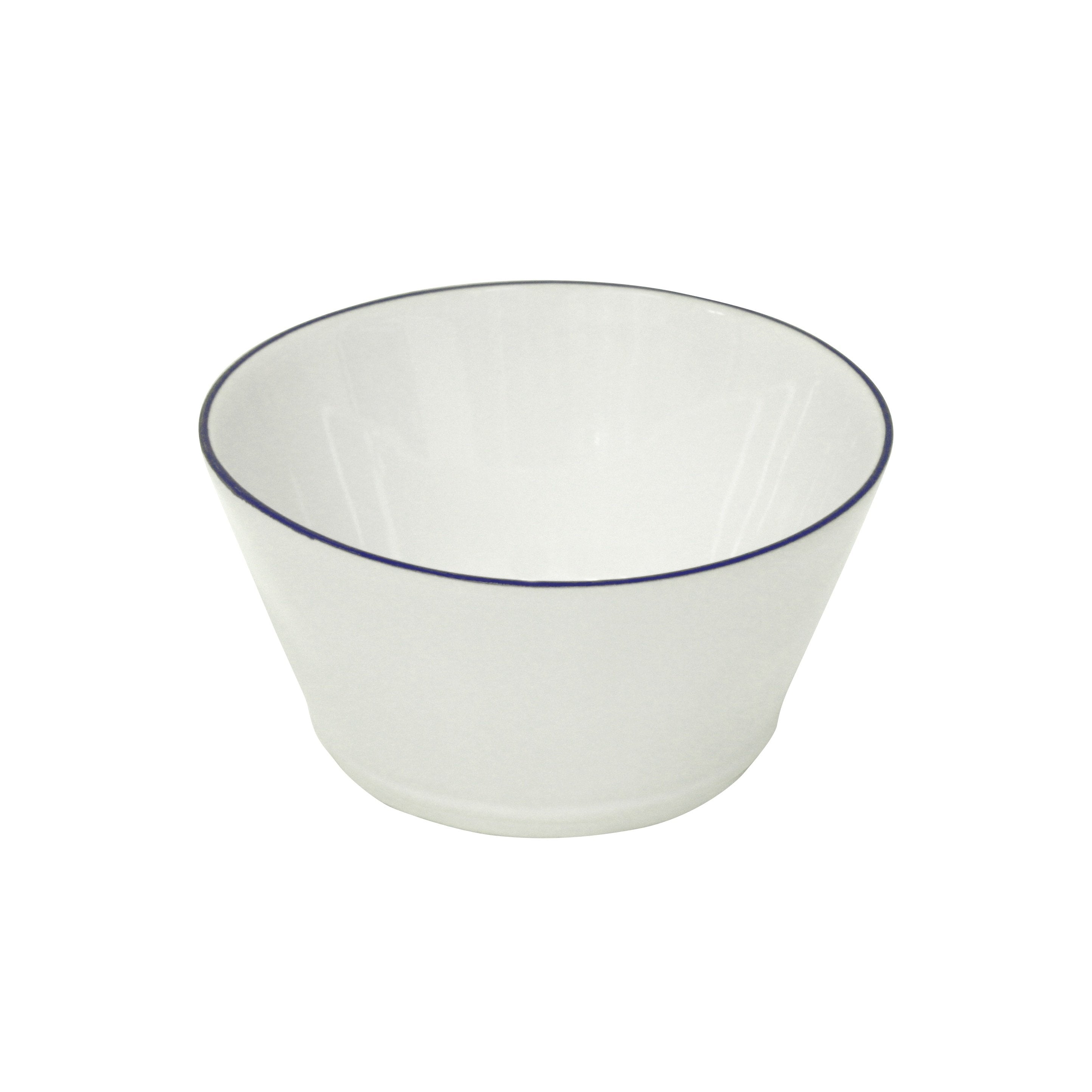 Beja White Ceramic Soup, Cereal & Fruit Bowls - Set of 6 for Breakfast, Snacks & Dessert | Durable Dishwasher Safe Bowls for Home & Restaurant Use