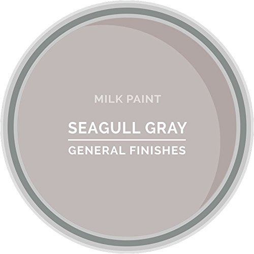 General Finishes Water Based Milk Paint - 1 Gallon, Seagull Gray - Premium Matte Finish for Furniture, Cabinets & DIY Home Decor Projects