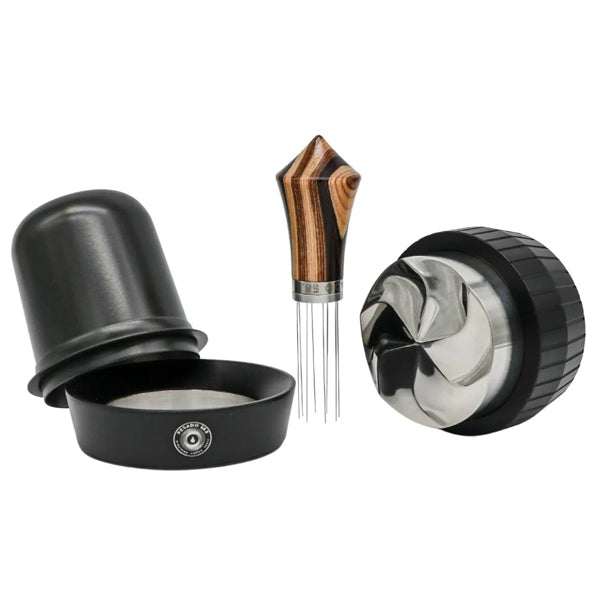Premium Espresso Distribution Bundle - Heavy Duty Coffee Leveling Tool for Baristas & Home Brewing - Perfect for Espresso Machines & Coffee Shops