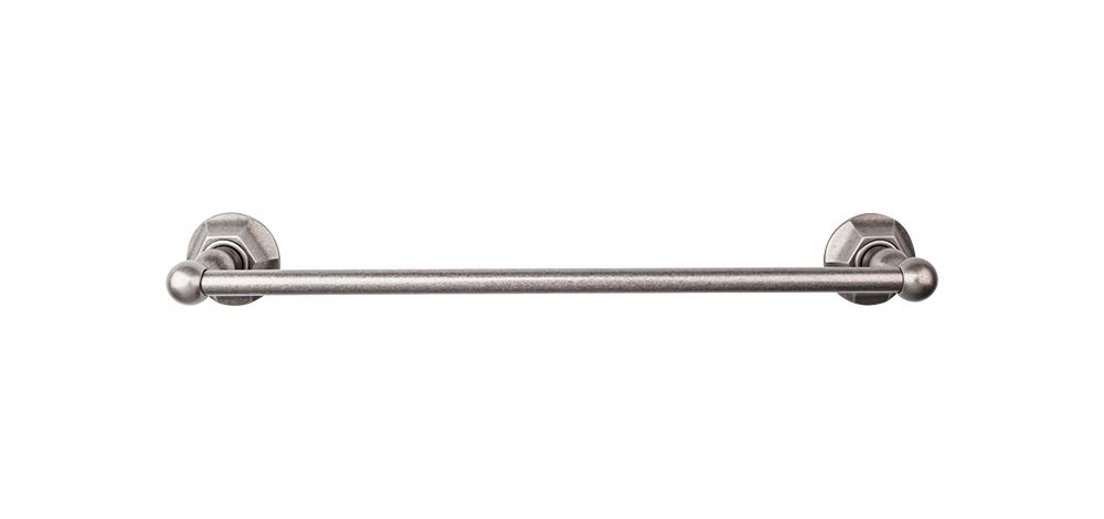 Top Knobs ED6APB 18 Inch Edwardian Towel Bar in Antique Pewter - Bathroom Towel Holder for Spa, Luxury Home Decor, Hotel Style Bath Accessories