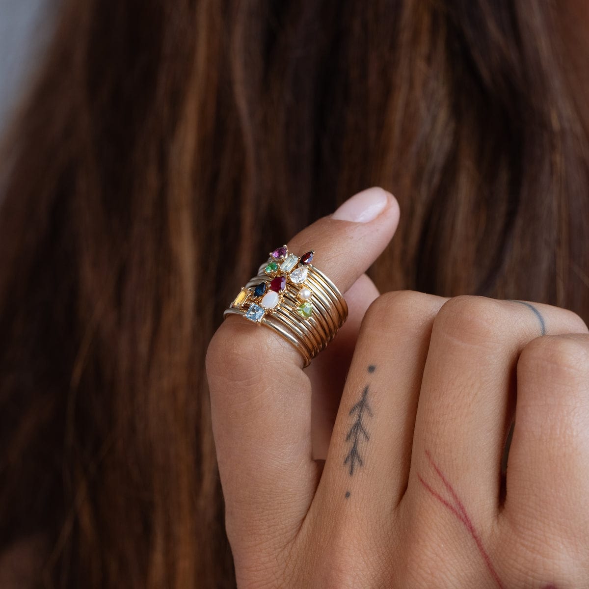 Birthstone Ring - Personalized Sterling Silver Birthstone Jewelry for Women | Perfect Gift for Birthday, Anniversary & Mother's Day | Elegant Everyday Wear & Special Occasions