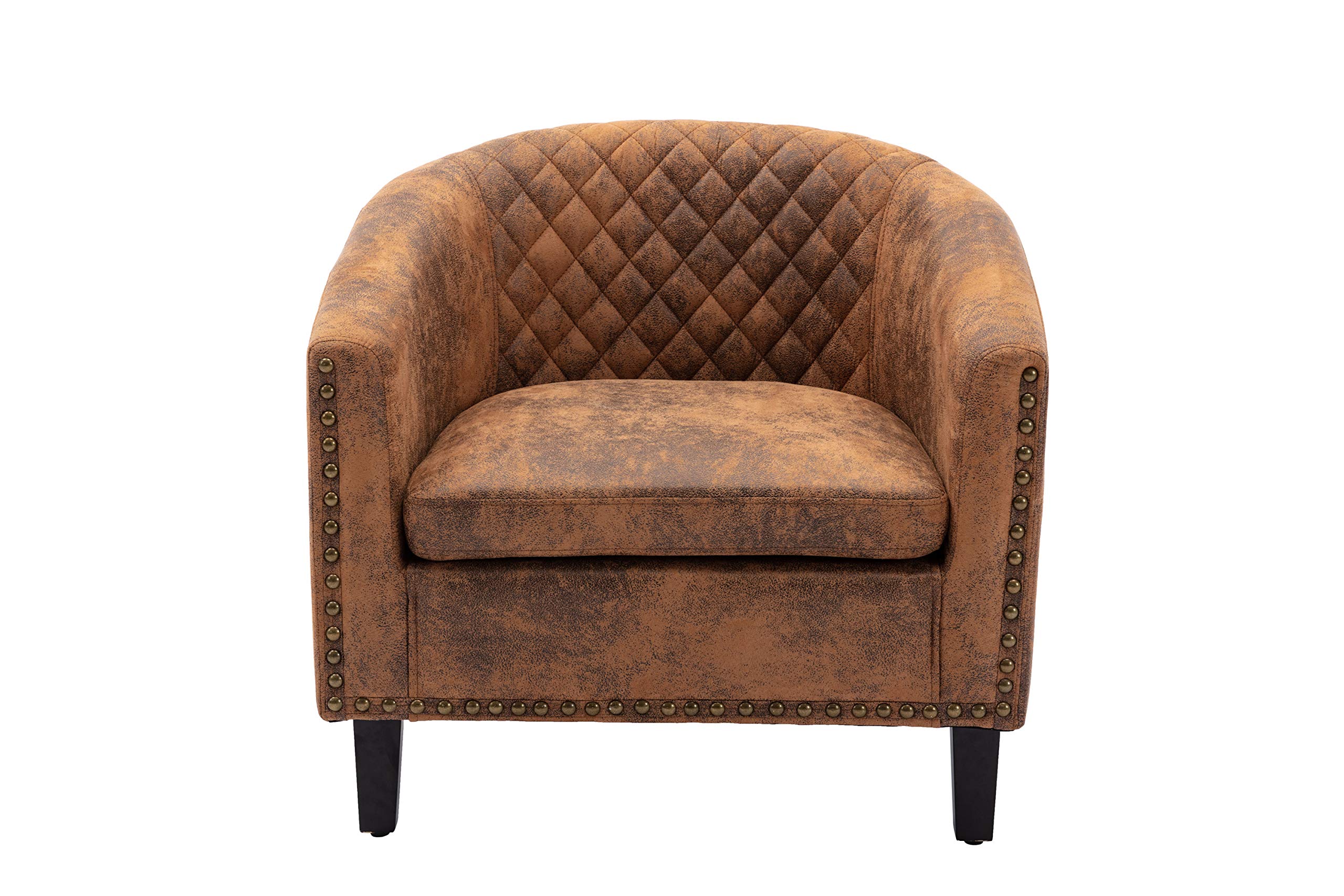 Modern Accent Arm Chair - Single Sofa Living Room Chair with Solid Wood Legs, Comfortable Reading Chair for Bedroom, Lounge & Home Office - Perfect for Relaxing, Reading & Decorating Your Space