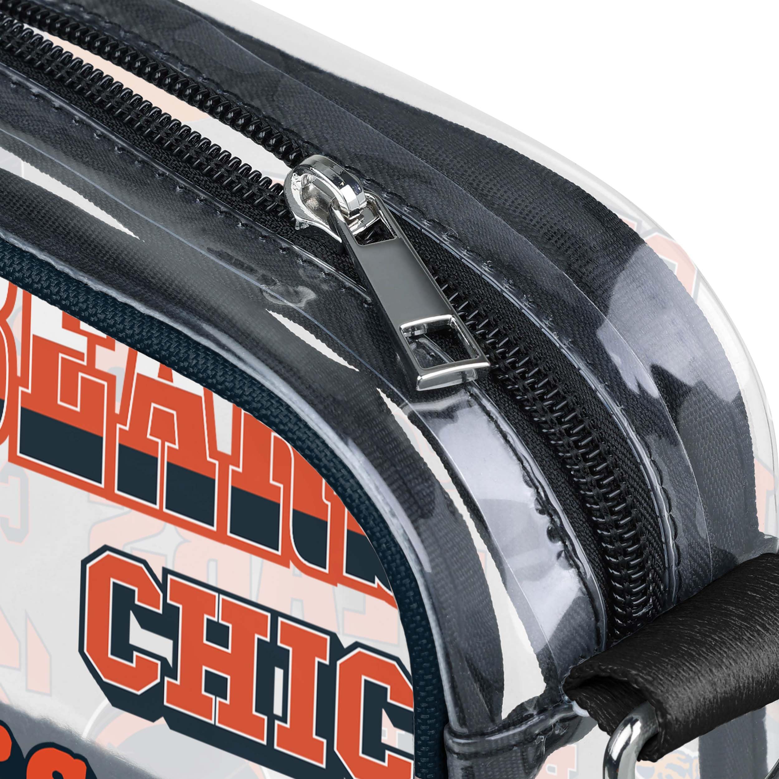 FOCO NFL Team Logo Retro Print Clear Crossbody Bag for Women & Men - Waterproof Game Day Purse for Football Fans, Stadium Essentials & Travel Accessories