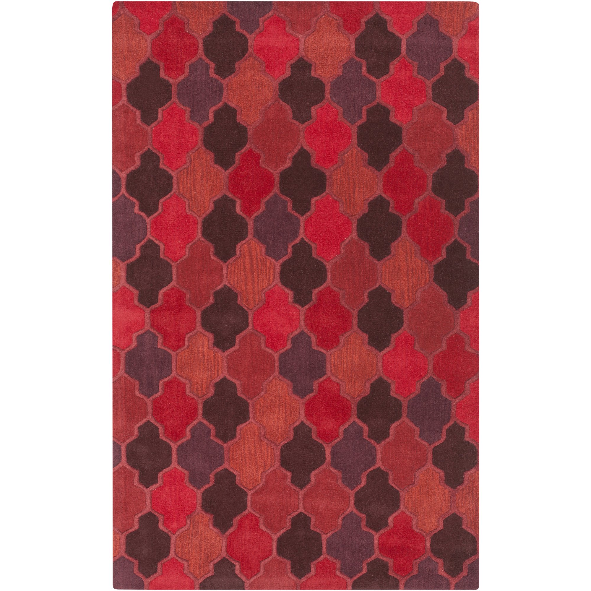 Premium Surya Oasis Handmade Area Rug 9x13 Feet - Burgundy Cherry Red - Soft Living Room Rug for Home Decor, Bedroom Carpet, Office Floor Mat - Perfect for Cozy Spaces & Modern Interiors