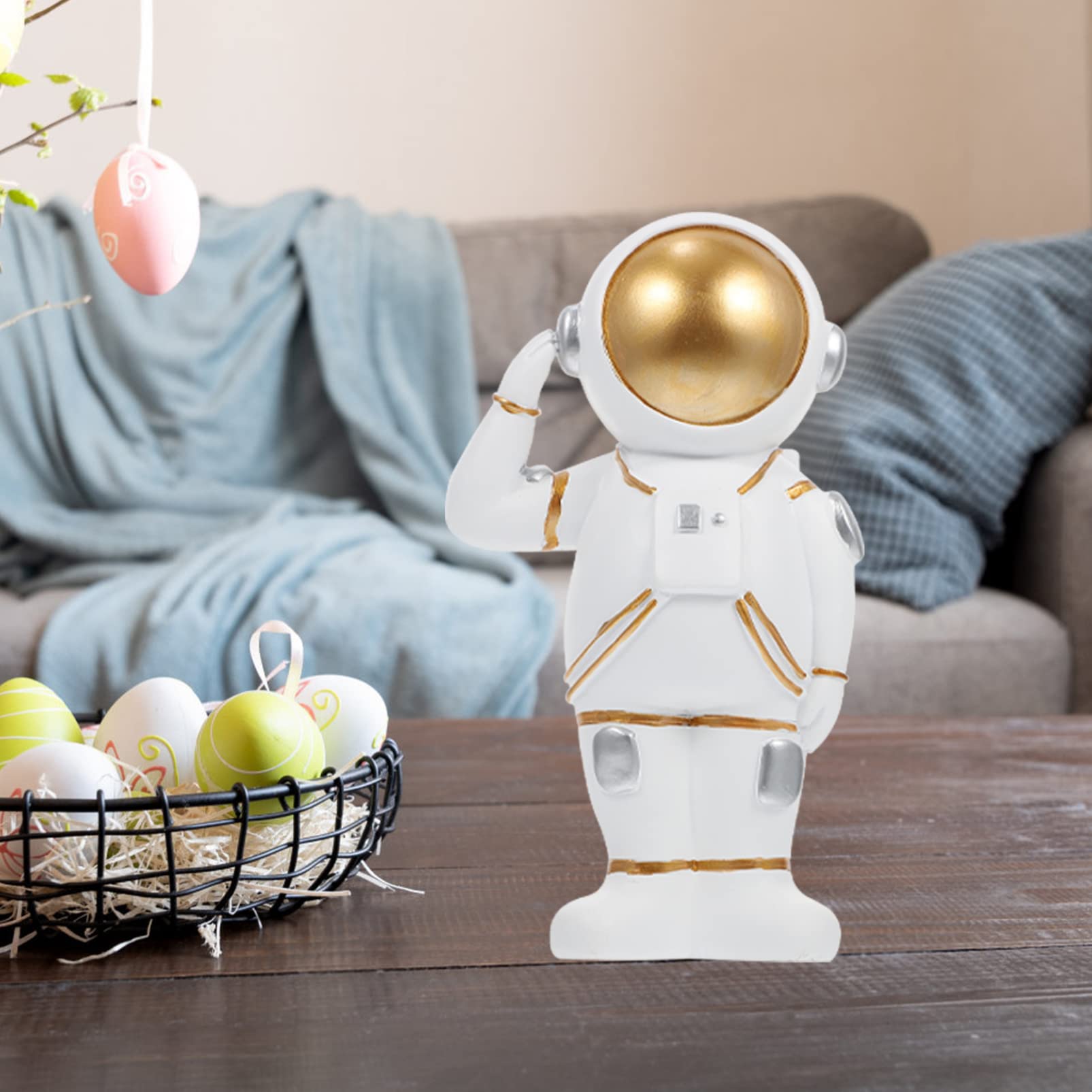1pc Adorable Astronaut Ornament - Desktop Astronaut Model for Bedroom, Party & Office Decor - Perfect for Space Themed Parties, Kids' Rooms & Sci-Fi Lovers