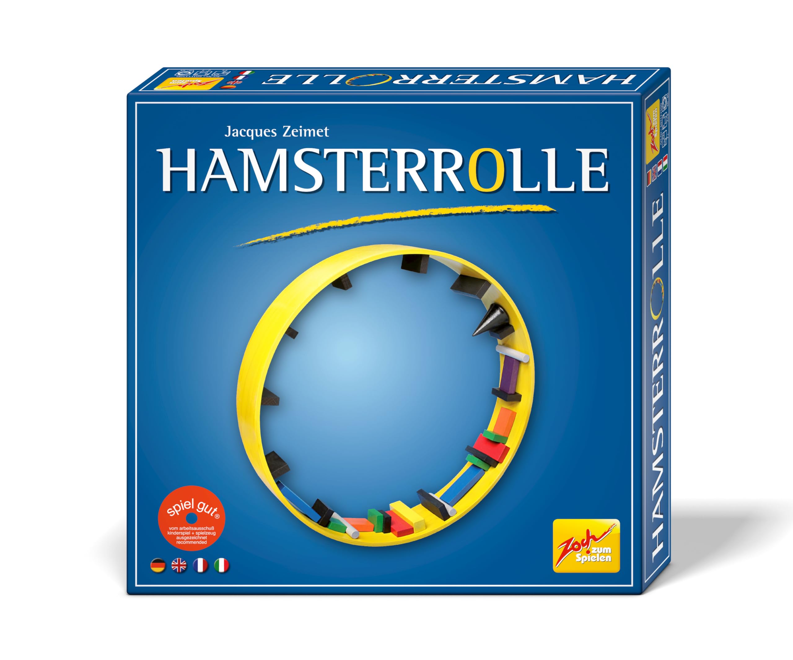 Hamster Wheel Stacking Game - Fun Wooden Balance Blocks for Kids & Adults - Perfect for Family Game Night & Party Entertainment