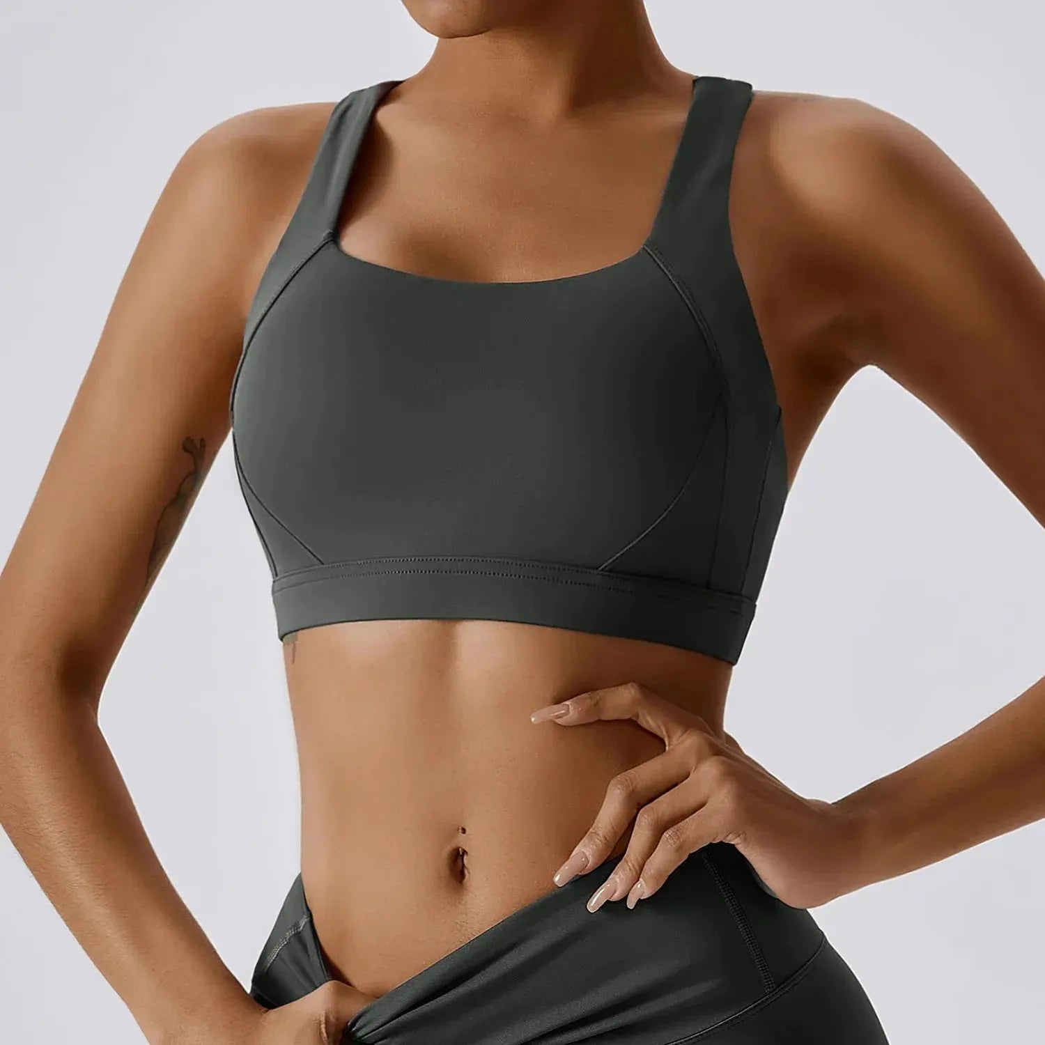Nude Feeling Yoga Sport Sets for Women - Summer Fitness Workout Clothes with Cross Back Sports Bra & Gym Shorts | Perfect for Yoga, Running, Gym & Outdoor Activities