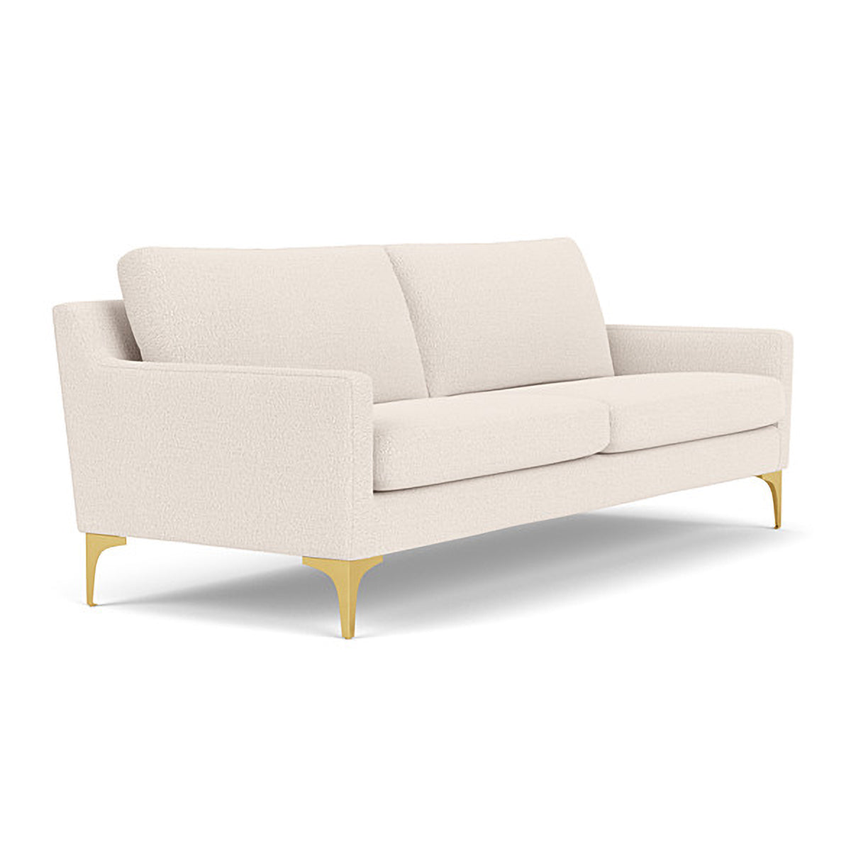 Astha Boucle 3 Seater Sofa - Modern Upholstered Couch with Soft Fabric for Living Room, Lounge & Office | Comfortable Sectional Sofa for Home Decor