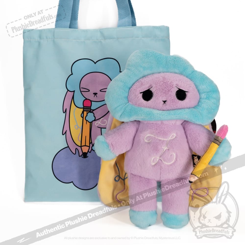 Plushie Dreadfuls Overthinking Bunny - Soft Stuffed Animal Toy for Anxiety Relief & Emotional Support | Cute Stress Relief Plush for Adults & Kids | Perfect for Therapy, Gifts, and Comfort