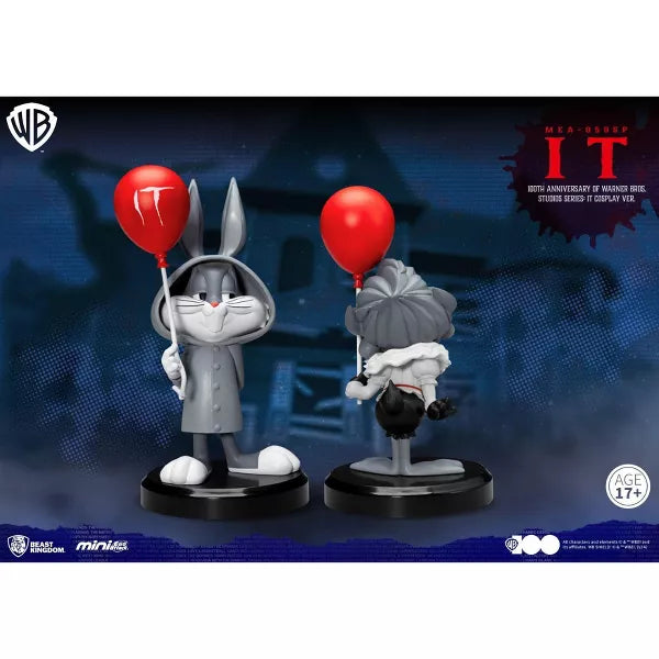 Warner Bros. 100th Anniversary Collectible IT Pennywise Figure - Official Movie Merchandise for Horror Fans & Collectors - Perfect for Display, Gifts, and Halloween Decor