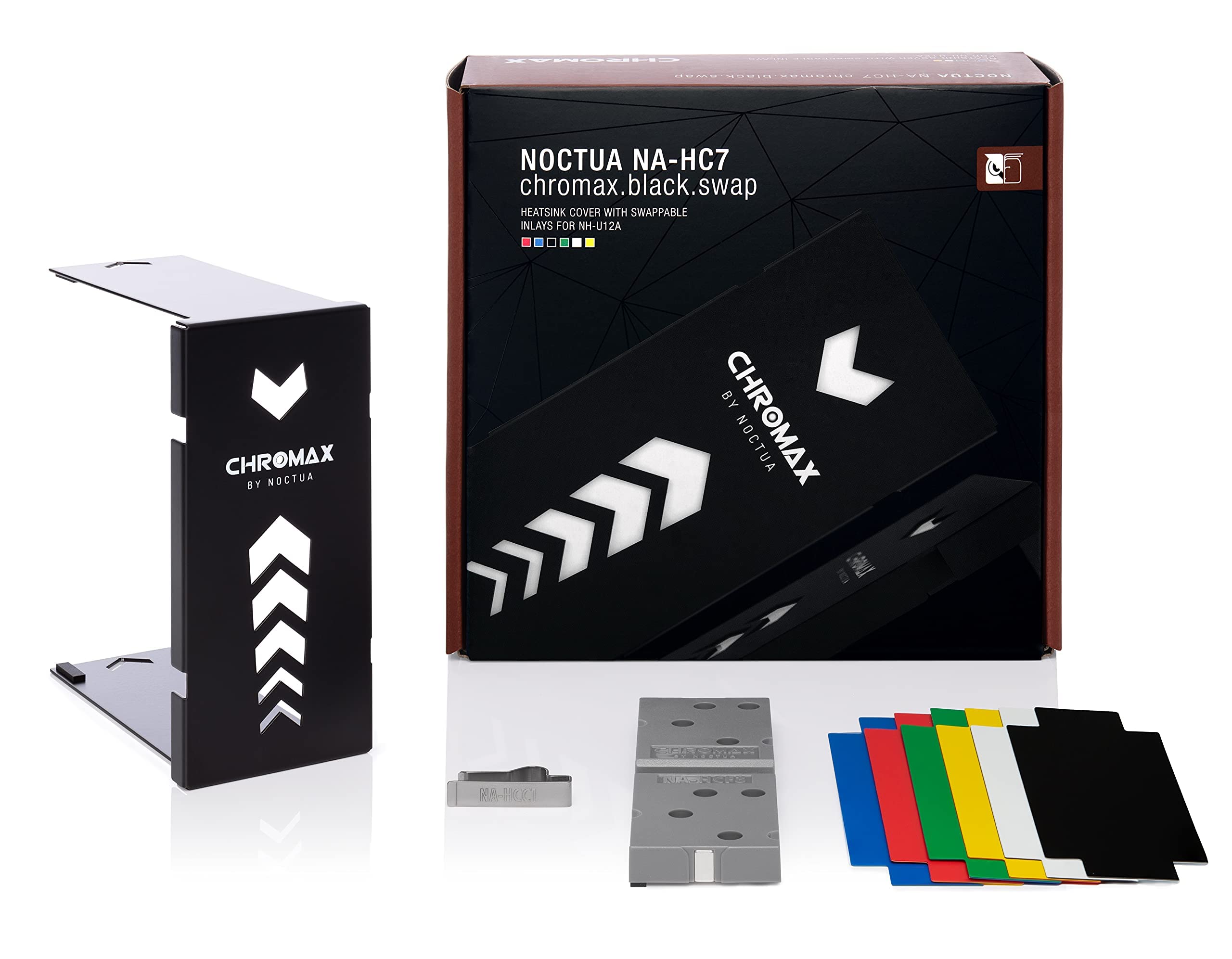 Noctua NH-U12A chromax.Black Premium CPU Cooler with NA-HC7 Heatsink Cover - High Performance Air Cooling for Gaming PC, Workstation & Overclocking