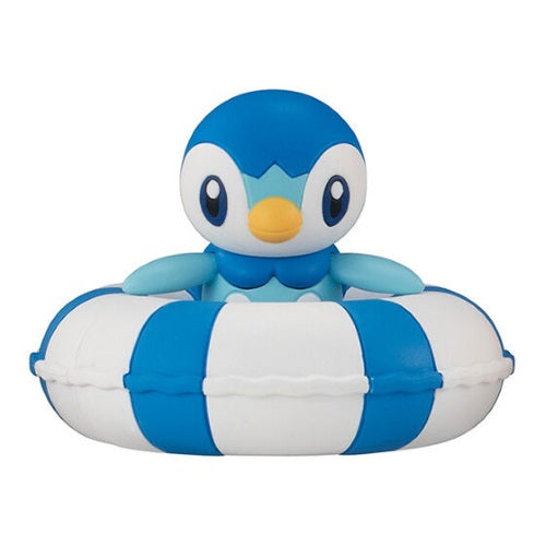 Bandai Pokemon Puka Puka Floating Ring Vol. 02 - 2 Inch Mini Collectible Figure for Bath Toys, Pool Floats & Kids Decor | Official Pokemon Merchandise