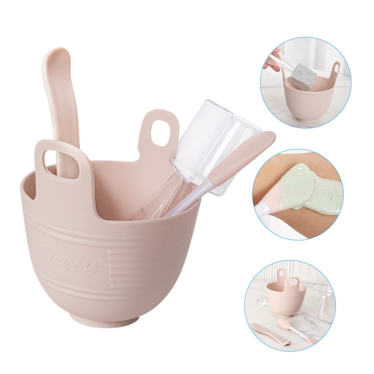 Professional Silicone Facial Mask Mixing Bowl Set - Spa & Beauty Tool for Easy DIY Skincare - Portable & Non-Slip Design - Perfect for Home Spa, Salon Treatments, and Travel Skincare Routine