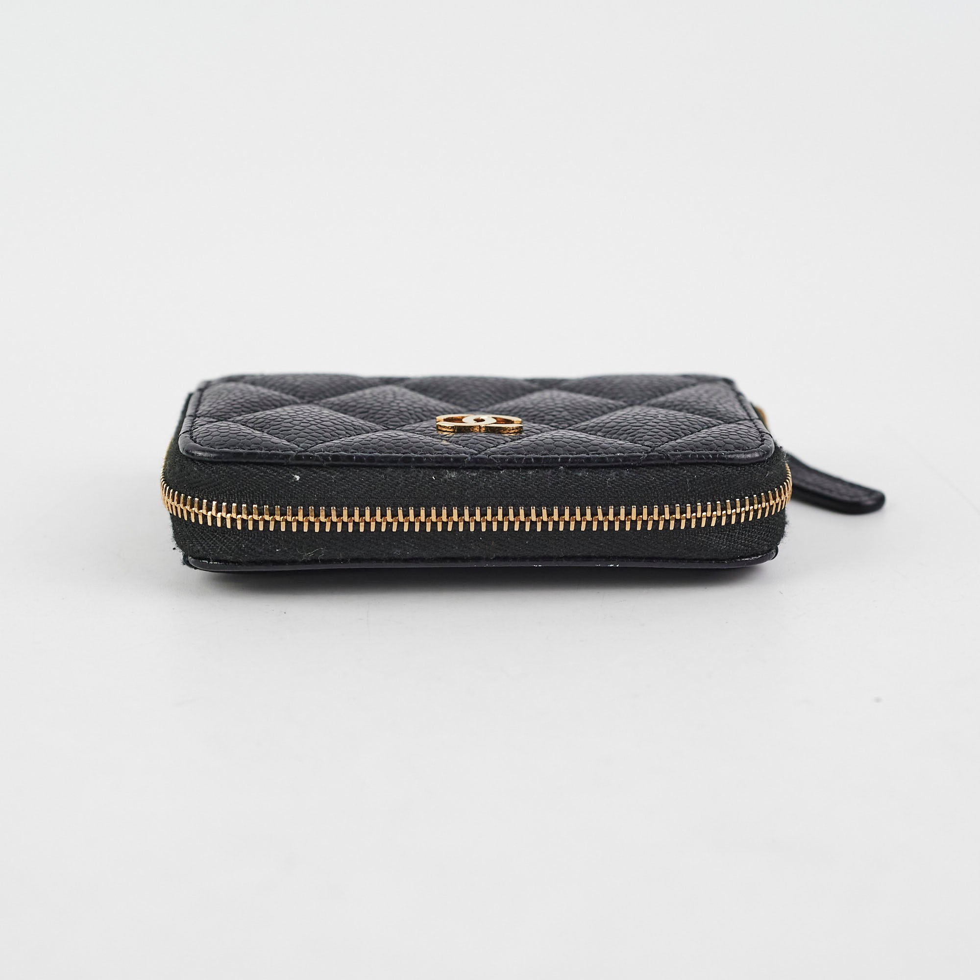 Chanel Caviar Leather Zippy Card Holder Wallet Black 31 Series - Perfect for Everyday Use & Luxury Gift Giving