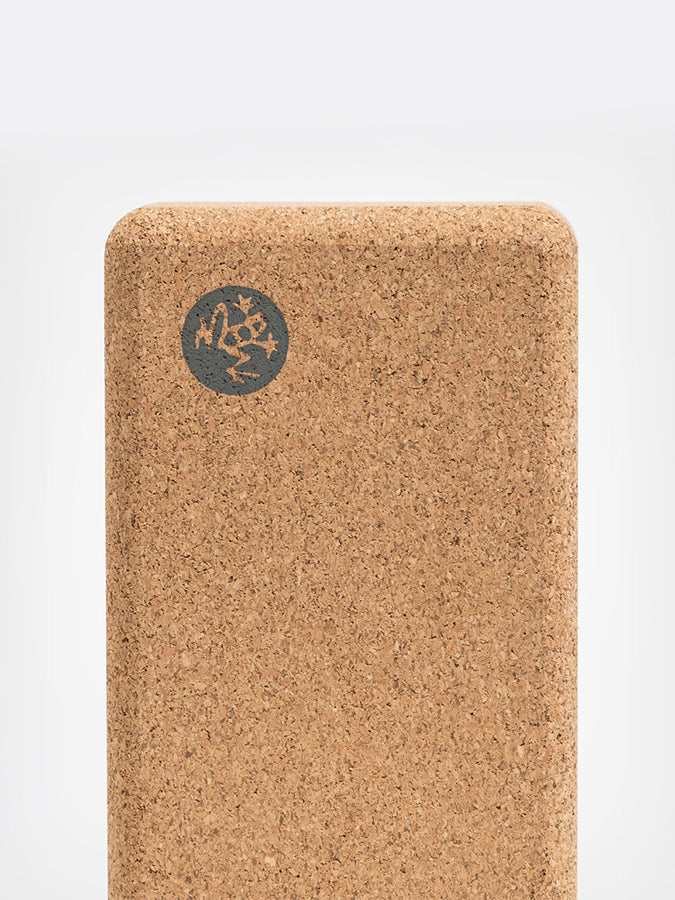 Manduka Lean Cork Yoga Block - Eco-Friendly & Non-Slip Yoga Support for Alignment & Balance - Perfect for Yoga, Pilates & Meditation at Home or Studio