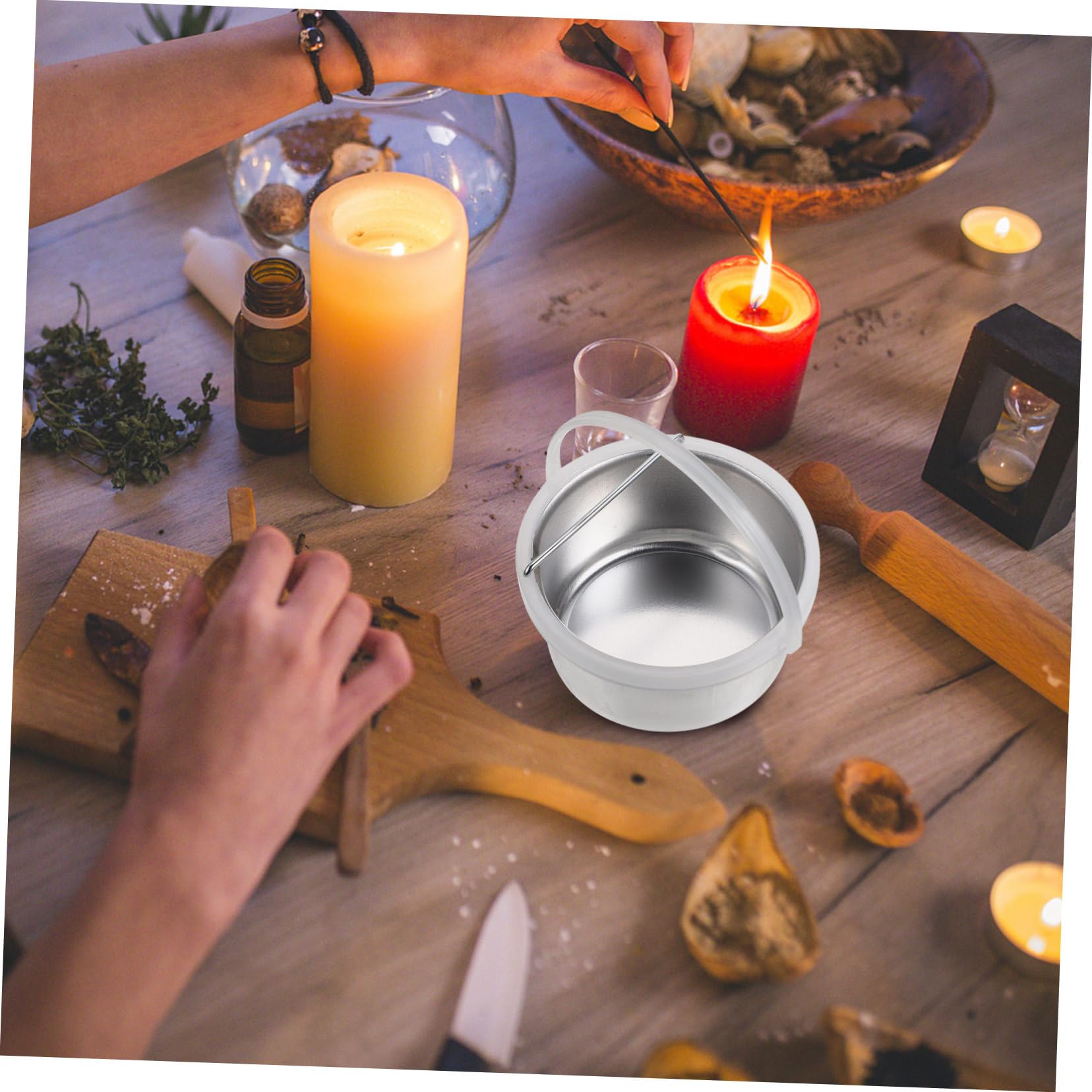 Phenofice Wax Warmer Inner Pot Replacement - Durable Aluminum Wax Melting Container for Easy Peeling | Wax Warmer Accessories for Home Spa & Hair Removal