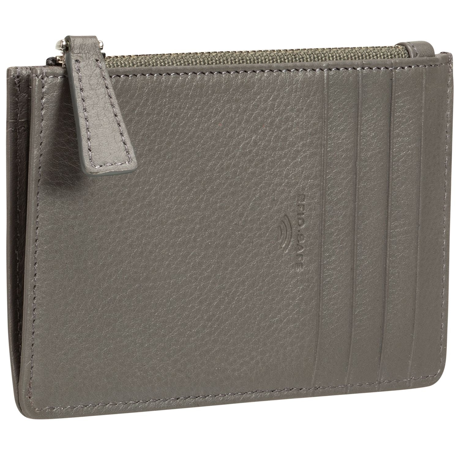 Mancini RFID Blocking Basket Weave Leather Card Holder with Coin Pocket - Secure Wallet for Travel, Business & Everyday Use