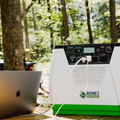 Natures Generator Gold Essential - Portable Solar Power Generator for Camping, Emergencies & Off-Grid Living - Reliable Backup Power Supply for Home & Outdoor Adventures